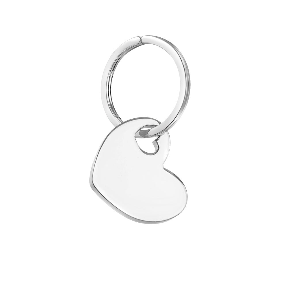 SP Solid Heart Keyring – Newbridge Silverware