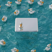 Silver Plated Duck Musical Box