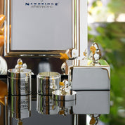 Silver Plated Duck Musical Box