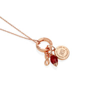 January Birthstone Pendant (Rose Gold)
