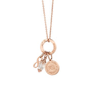 April Birthstone Pendant (Rose Gold)