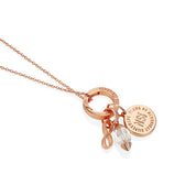 April Birthstone Pendant (Rose Gold)
