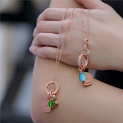 May Birthstone Pendant (Rose Gold)