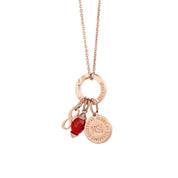 July Birthstone Pendant (Rose Gold)