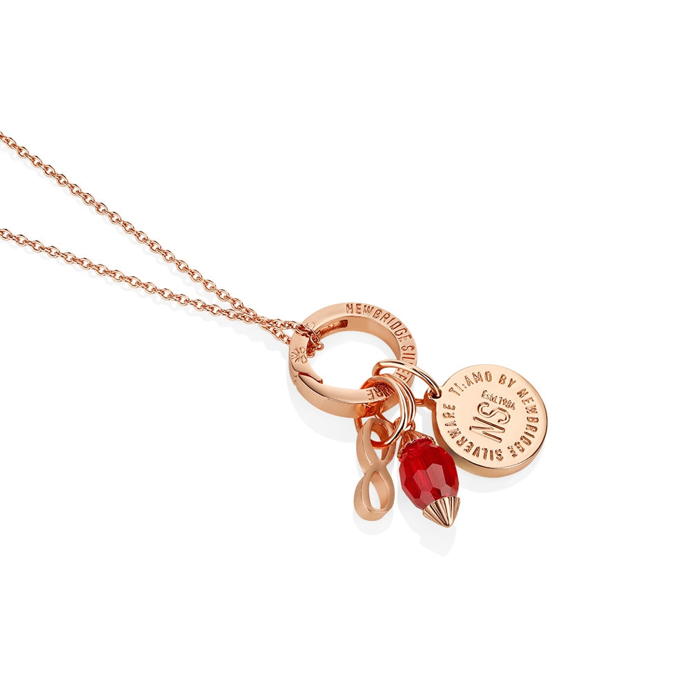July Birthstone Pendant (Rose Gold)