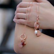 July Birthstone Pendant (Rose Gold)