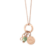 August Birthstone Pendant (Rose Gold)