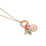 August Birthstone Pendant (Rose Gold)