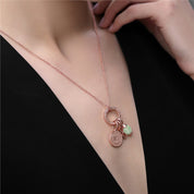 August Birthstone Pendant (Rose Gold)