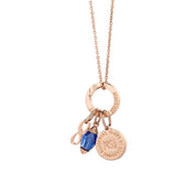 September Birthstone Pendant (Rose Gold)