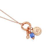 September Birthstone Pendant (Rose Gold)