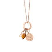 November Birthstone Pendant (Rose Gold)
