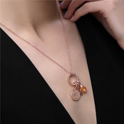 November Birthstone Pendant (Rose Gold)
