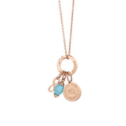 December Birthstone Pendant (Rose Gold)