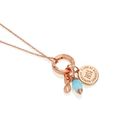 December Birthstone Pendant (Rose Gold)