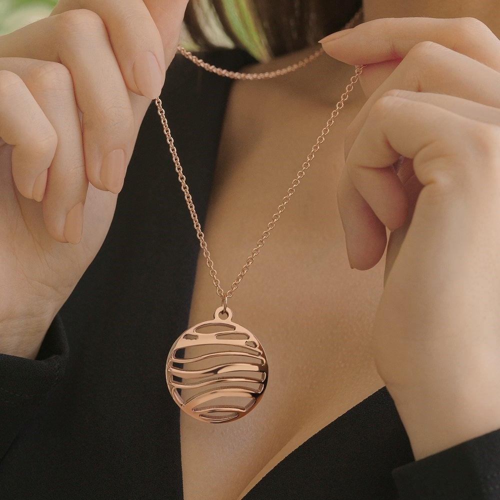 Rose Gold Plated Orca Pendant