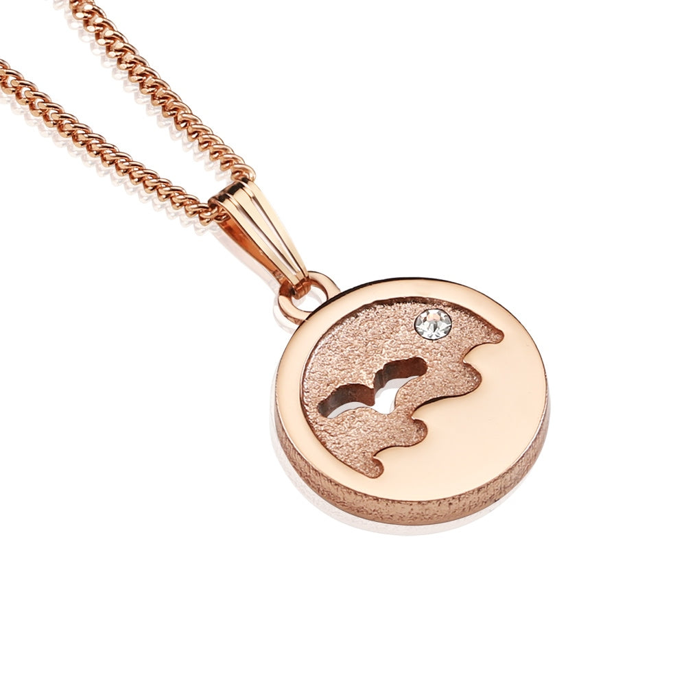 Rose Gold Plated Small Ocean Pendant