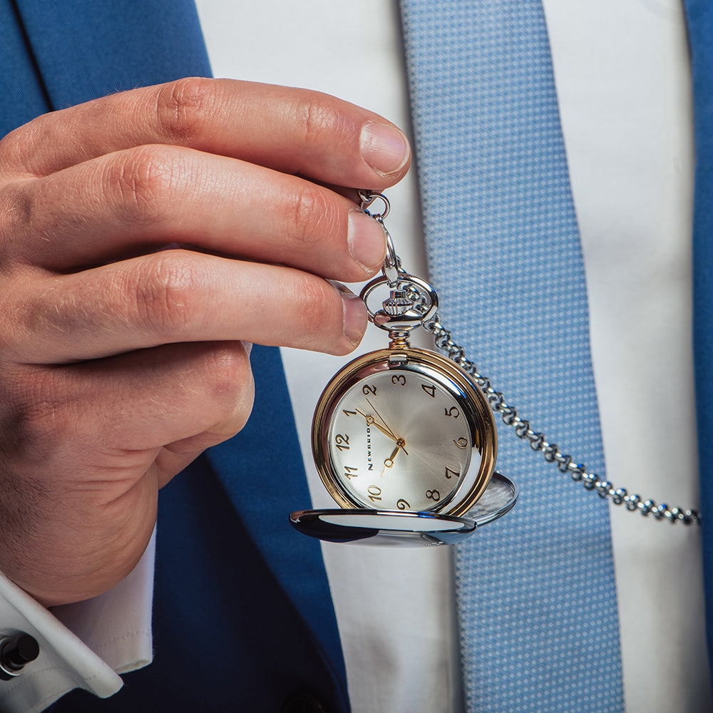Two Tone Pocket Watch