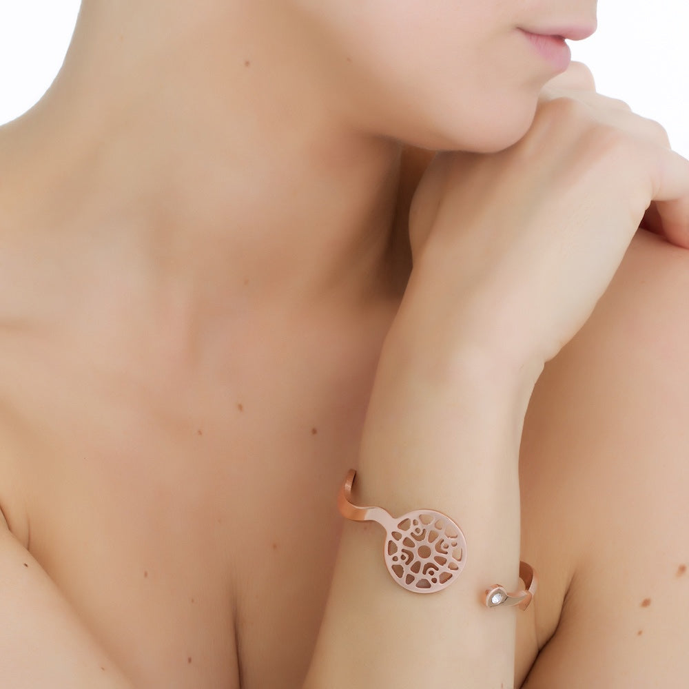 Rose Goldplate Wish Bangle