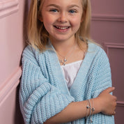 Flower Bracelet Clear Stone