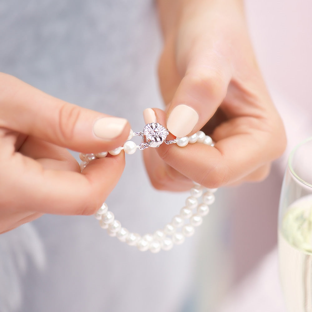 Pearl Double Strand Bracelet