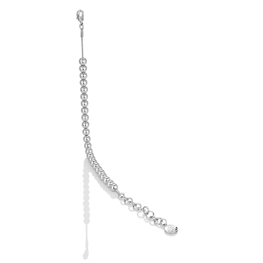 Rhodium plate Small Bead Bracelet