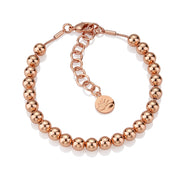 Rose Gold Plate Small Bead Bracelet