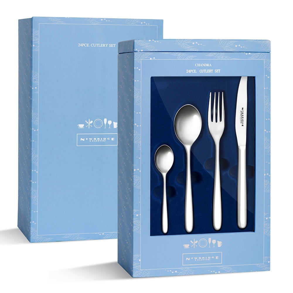 Chandra Stainless Steel 24 Piece Giftpack – Newbridge Silverware