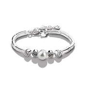 Cubic Zirconia & Pearl Bracelet