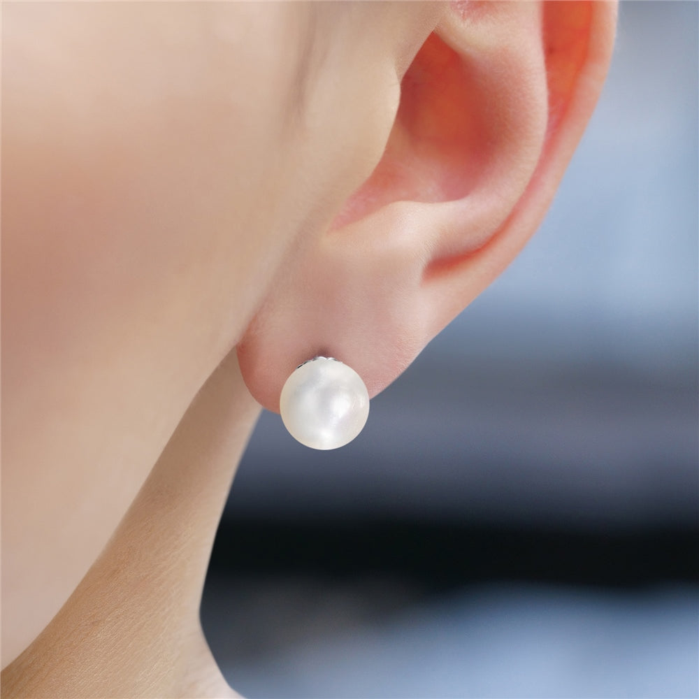 Pearl Stud Earrings 8mm
