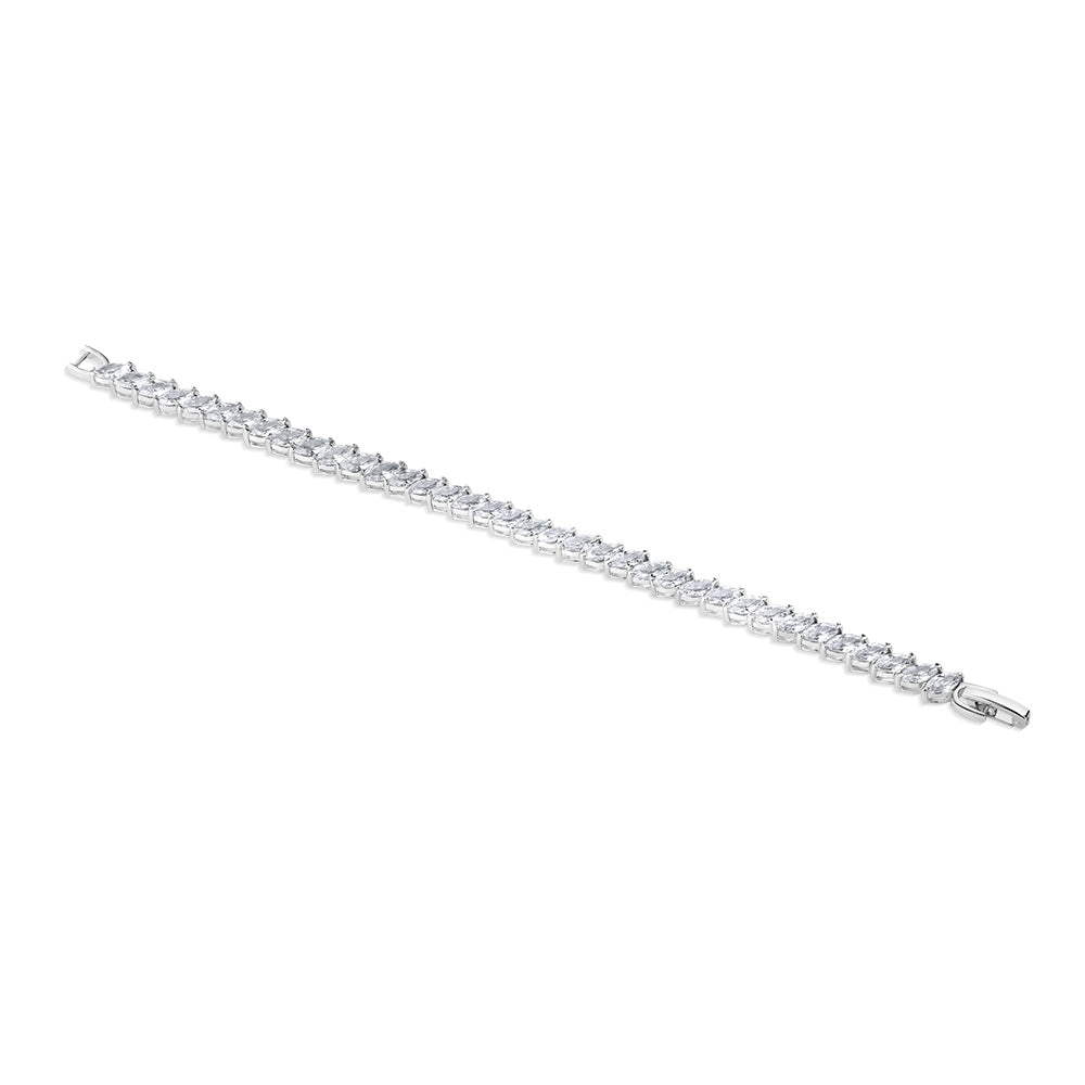 Vintage Style Bracelet with Clear Stones