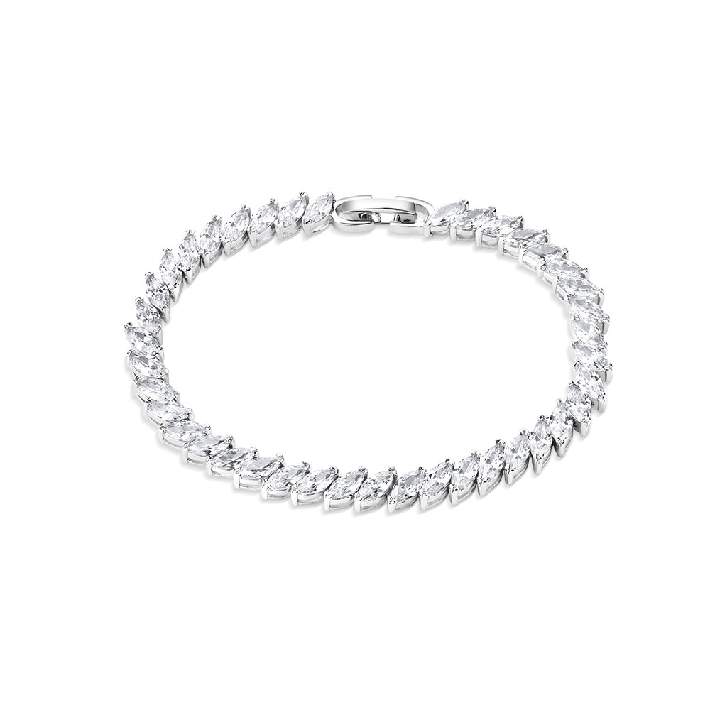 Vintage Style Bracelet with Clear Stones