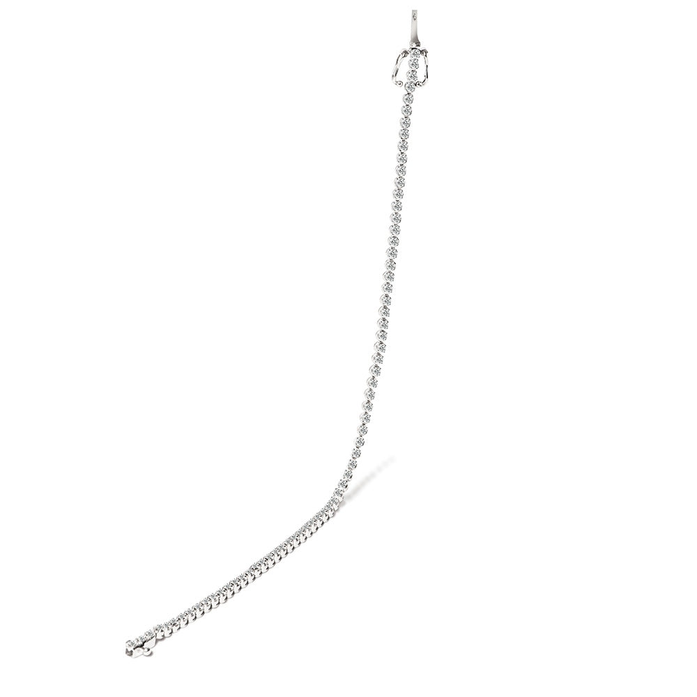 18ct White Gold Diamond Tennis Bracelet - 1.00ct