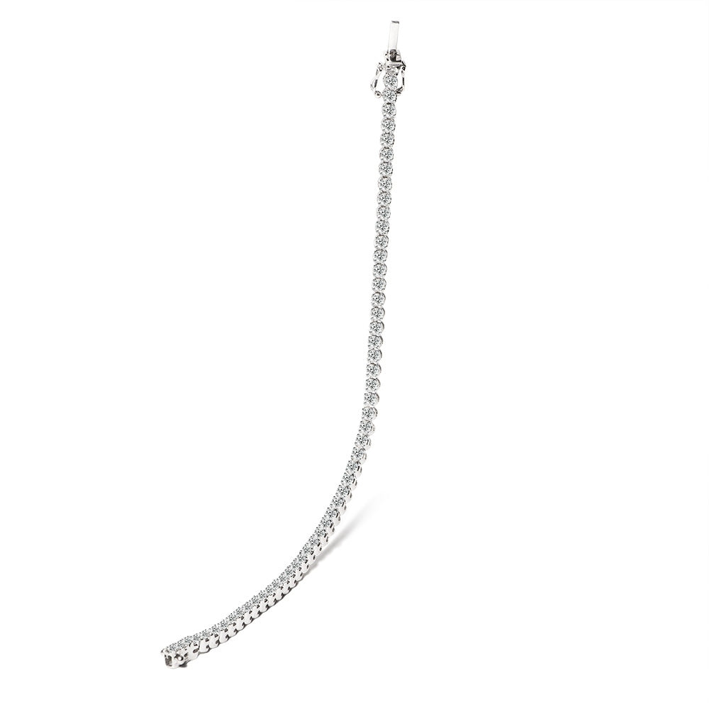 18ct White Gold Diamond Tennis Bracelet - 3.00ct