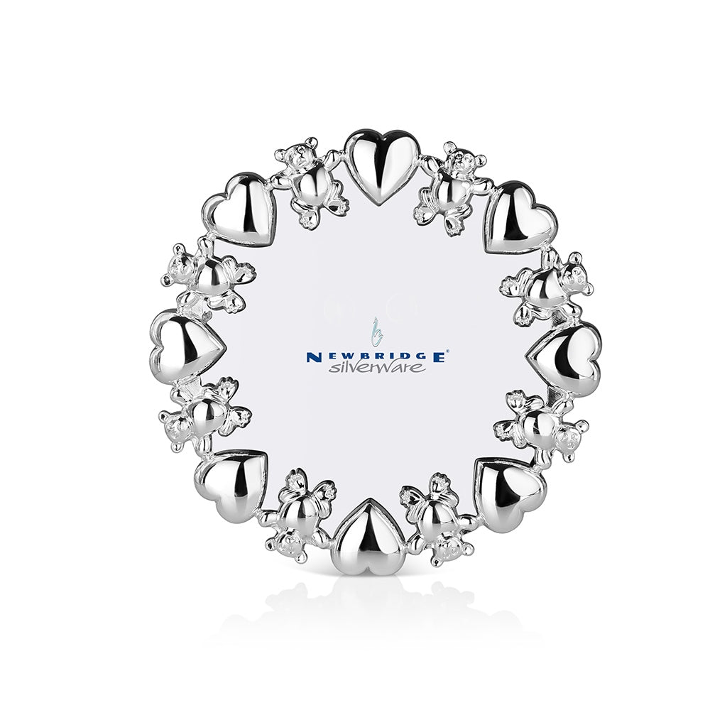 Hearts and Bears Round Frame