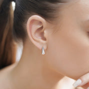 Droplet Earrings with Clear Stones