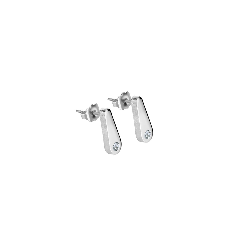 Droplet Earrings with Clear Stones