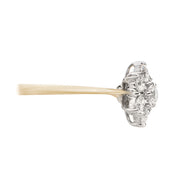 18ct Yellow Gold Daisy Cluster Diamond Ring