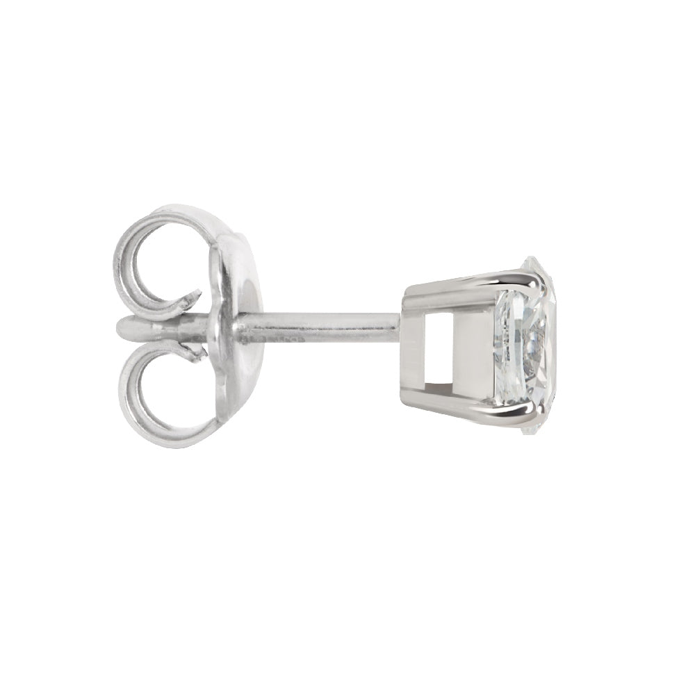 18ct White Gold Oval Shape Diamond Earrings