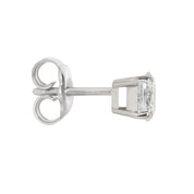 18ct White Gold Oval Shape Diamond Earrings