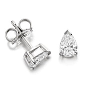 18ct White Gold Pear shaped Diamond Earrings