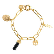 Gold Plated Bracelet with Charms