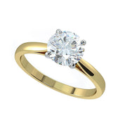 18ct Yellow Gold Solitaire Diamond Ring