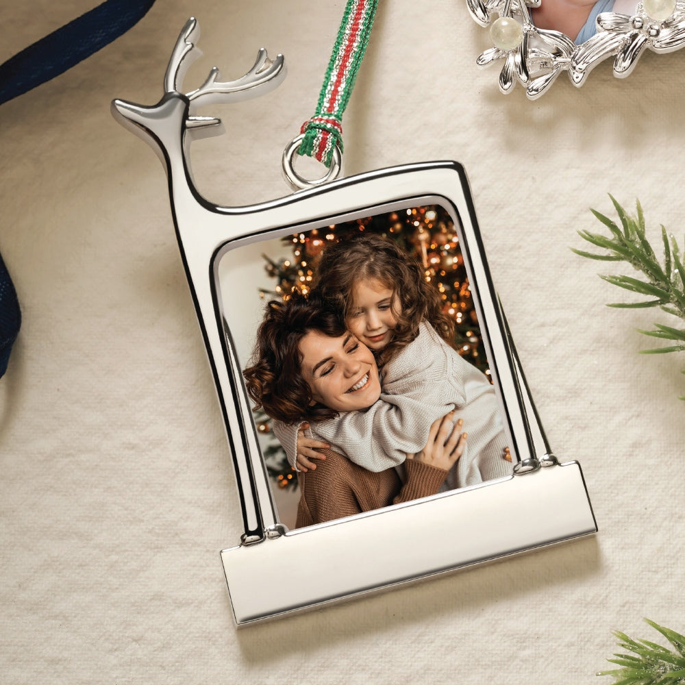 Reindeer Photo Frame Christmas Tree Decoration