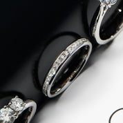 18ct White Gold Channel setting half eternity ring