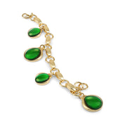 Green Cabochon Bracelet