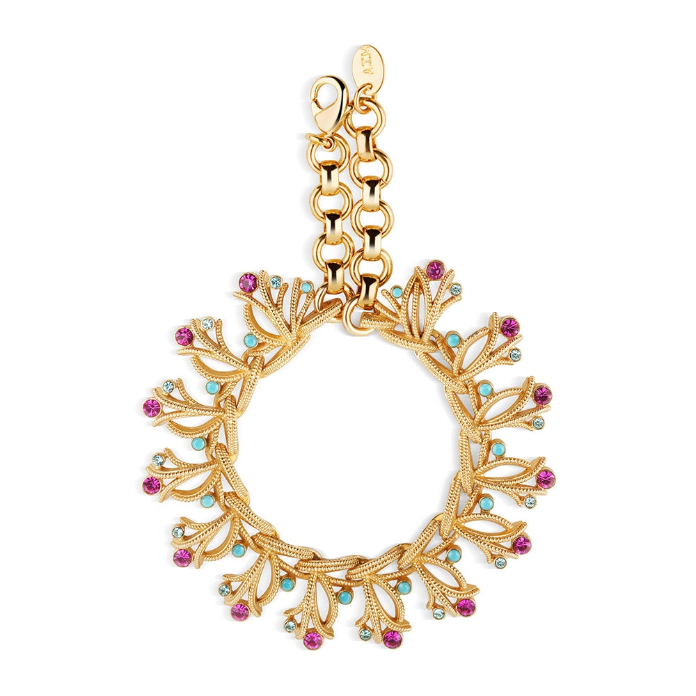 Pink & Turquoise Bracelet