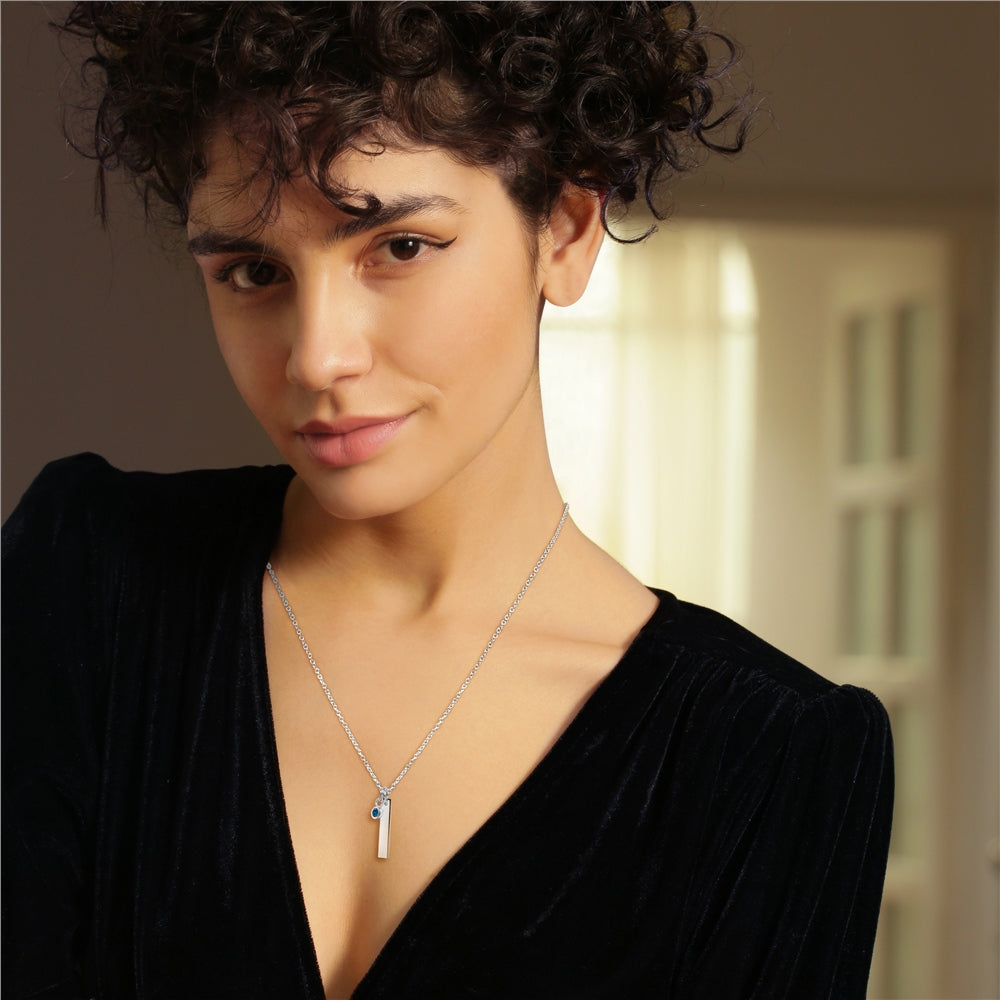 December Birthstone Pendant