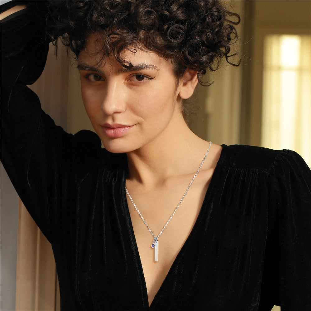February Birthstone Pendant