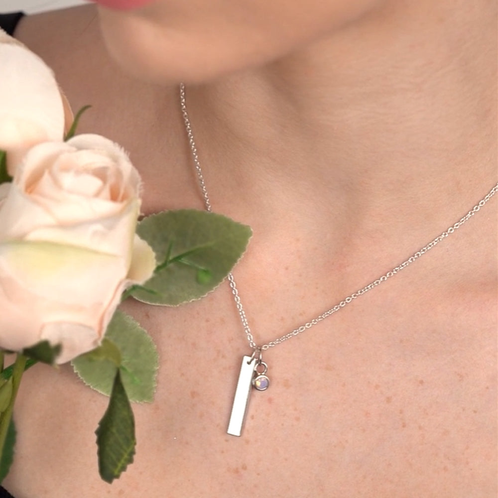 October Birthstone Pendant